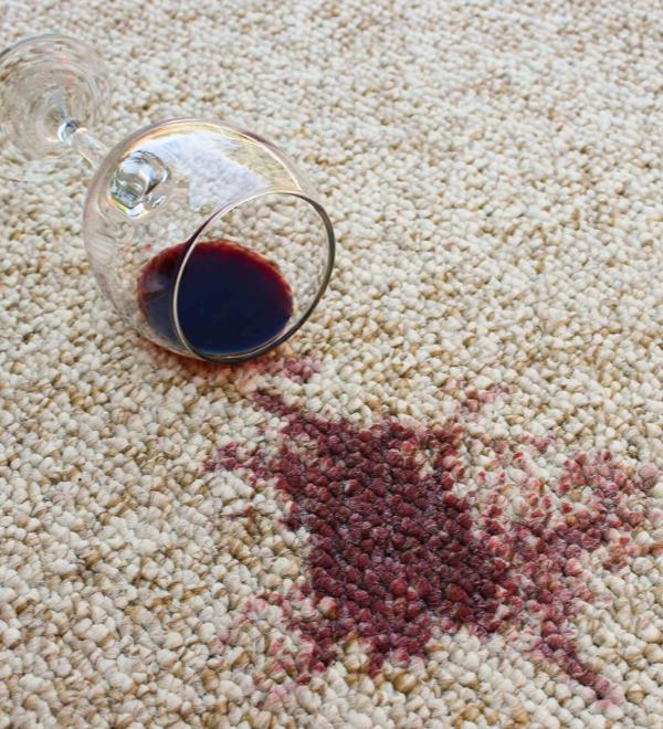 Wine spilled on carpeting | Flooring Direct