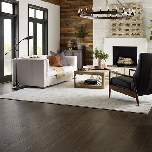 Shaw Flooring Hardwood Living Room | Flooring Direct