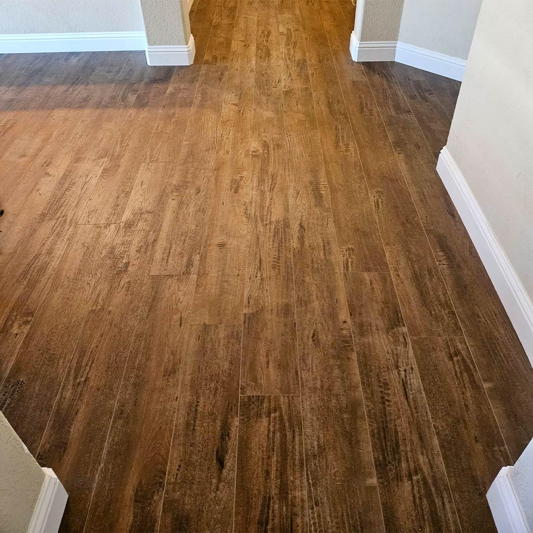 Wood-look Vinyl Flooring and Installation in Fort Worth, TX, by Flooring Direct in Dallas.